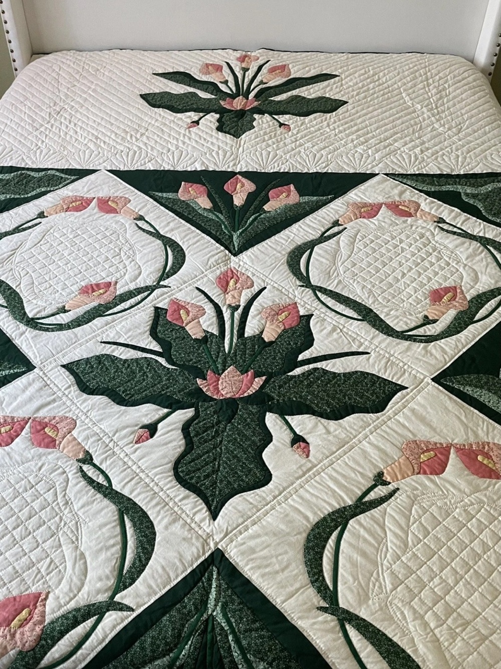 Beautiful Vintage Handmade 1991 Quilt from Plains PA